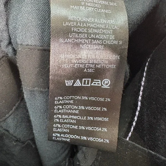 Maeve Black Colette Velvet Wide Leg Pants Womens 28 Dark Academia Chic Preppy - Picture 7 of 7